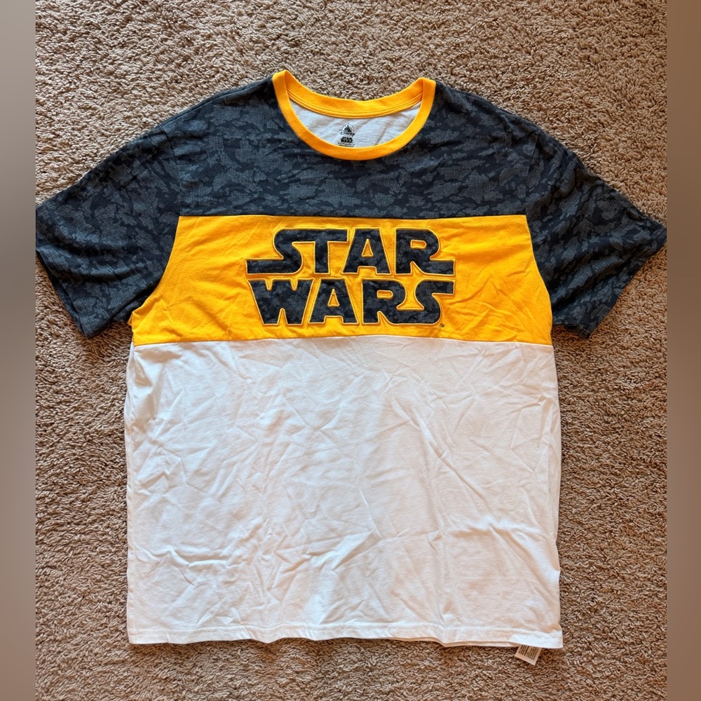 Men’s Star Wars Colorblock Logo Tee - Yellow, Black, White